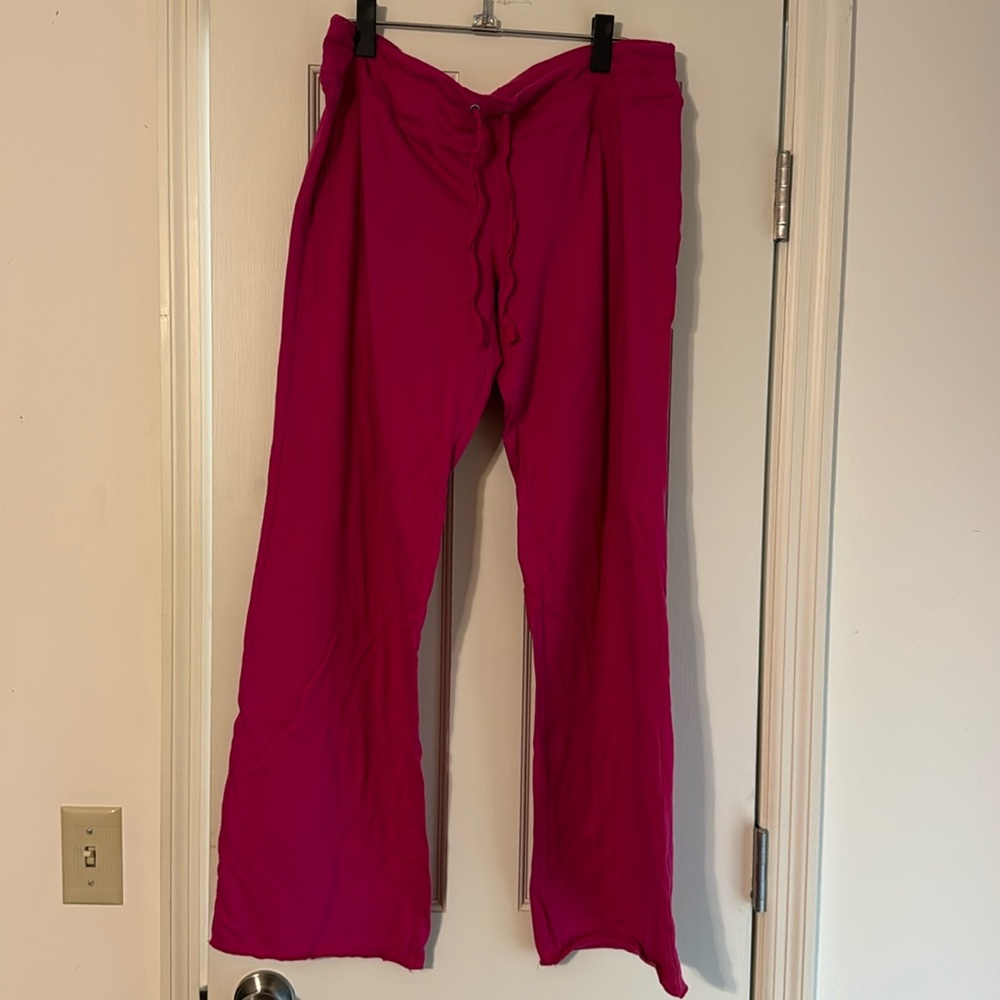 Hot pink sleep pants. Very soft and lightweight. Size large.